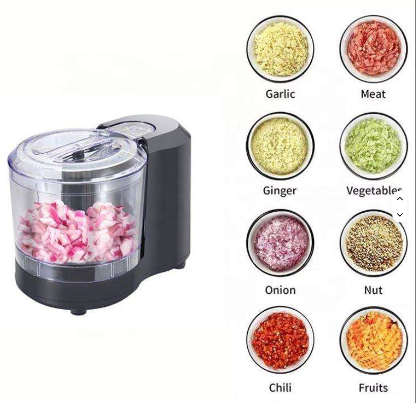 LXC1003 Electric Chopper Eco-Friendly Fruit Vegetable Cutter for Household Hotel Outdoor for Cooking Parties Salads